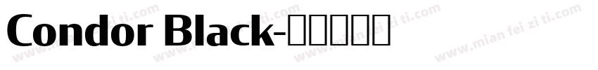Condor Black字体转换